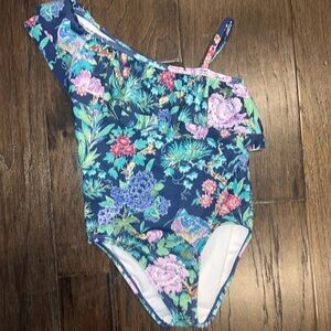 Janie and Jack ruffle one piece swim 5-